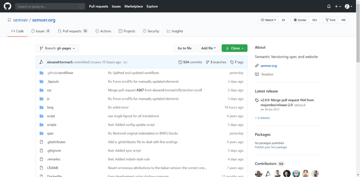 Новый дизайн GitHub