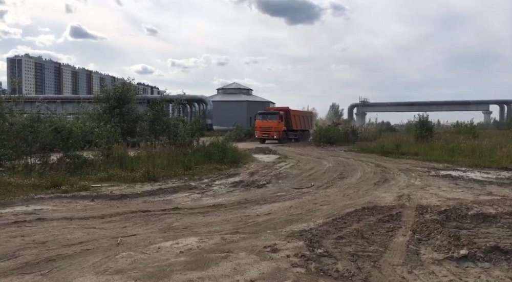 Кадр из видео активистов. Из ВК-группы #ЗАберег Защитим Жемчужный берег