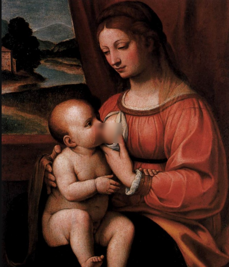 Кормящая мадонна, фото из свободного доступа