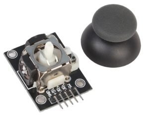 Аналоговый джойстик выглядит как ручка, которая закрепляется на шарнире с двумя потенциометрами, определяющими оси X и Y, и кнопкой Z. Наклон или поворот ручки вращает специальный подвижный контакт, из-за чего изменяется выходное напряжение. Сам геймпад оснащен пружиной, благодаря которой плавно возвращается в первоначальное центральное состояние после отпускания его с какой-либо позиции. Устройство позволяет более плавно отследить степень отклонения от центральной (нулевой) точки.