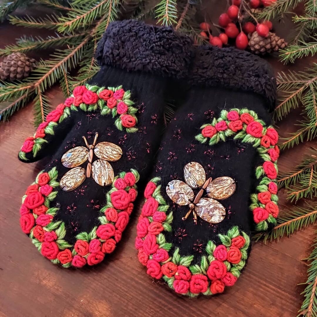 Варежки Handmde. Подборка восхитительных работ | Красота Рукодельная | Дзен