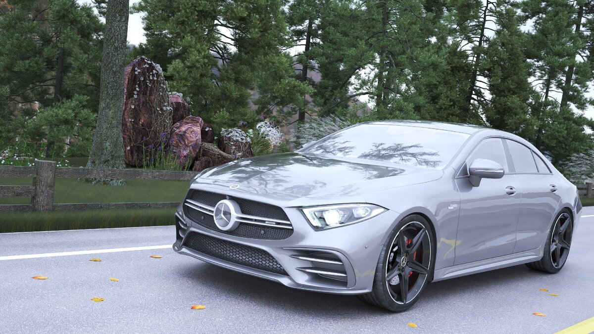 Пример визуализации автомобиля. Делал для себя. Фото автора.