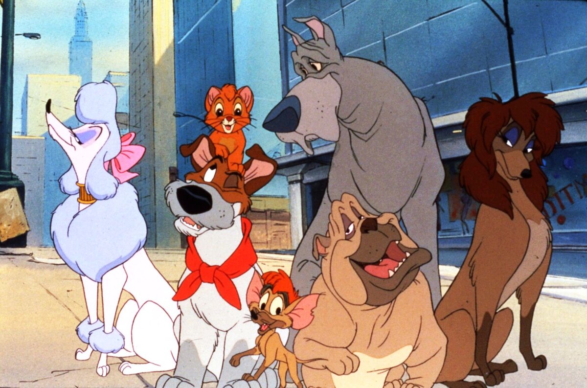 Кадр из мультфильма "Оливер и компания"