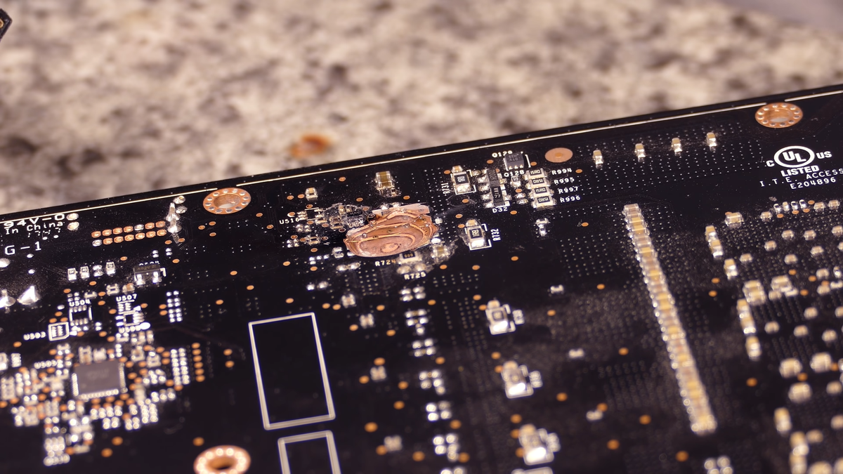 Пример отремонтированного прогара