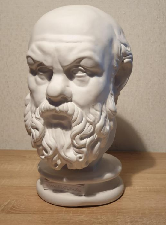 голова Сократа, люблю рисовать
