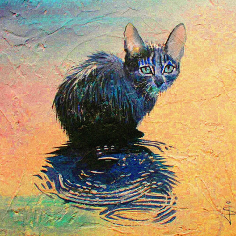 Мокрая кошка