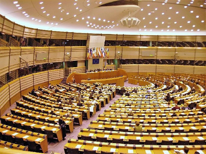  Зал заседаний Европарламента в Брюсселе. Фото "Википедия"