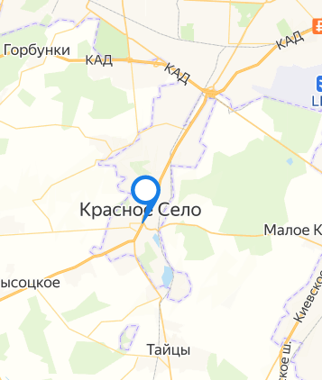 Красное Село на карте