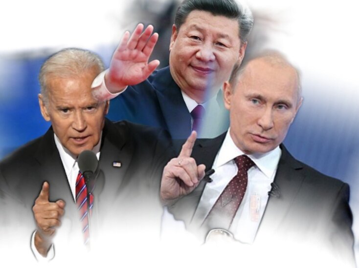 Путин и Байден. Переговоры в Женеве. Коллаж Радио 100 грамм.