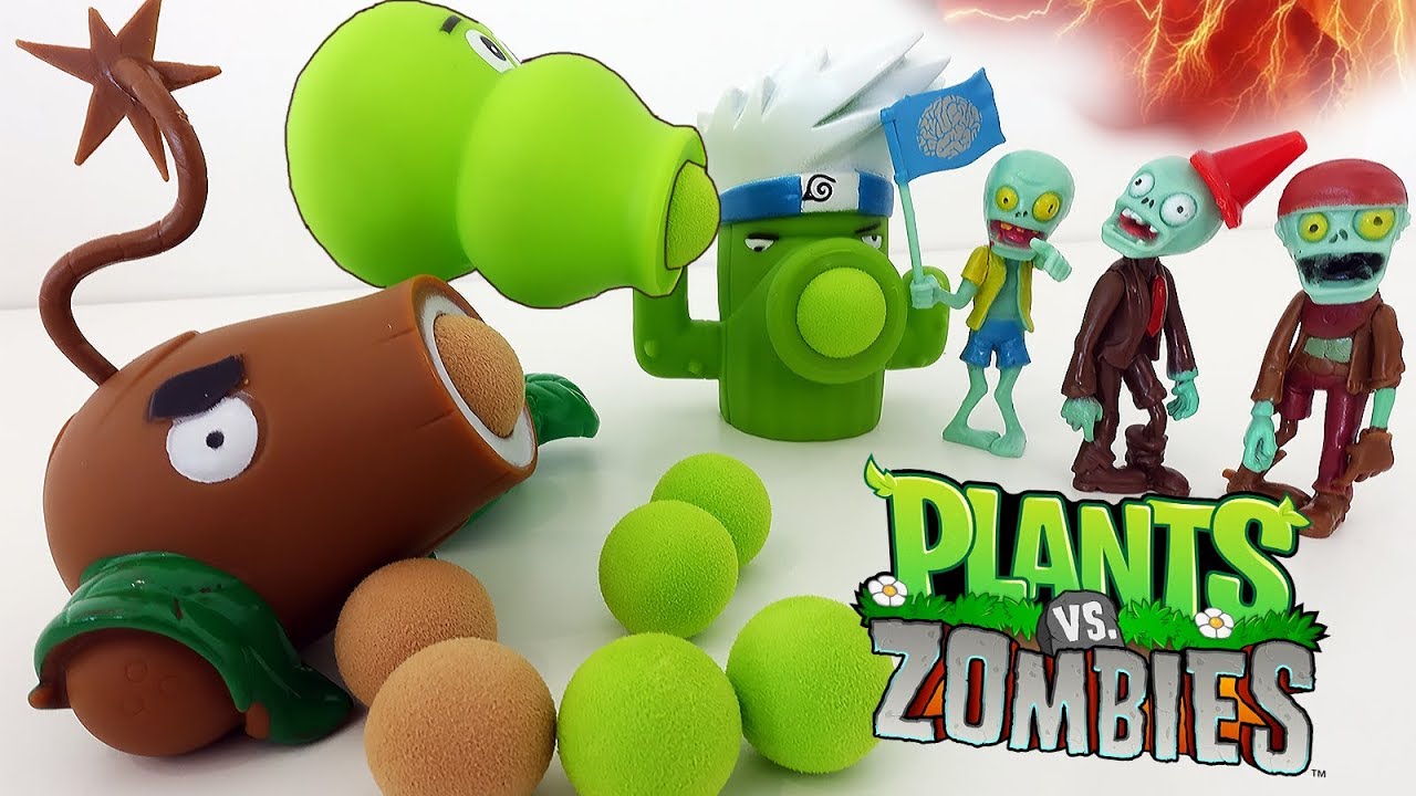 Игрушки РАСТЕНИЯ против ЗОМБИ для детей! Игра Plants vs. Zombies Челлендж  2019