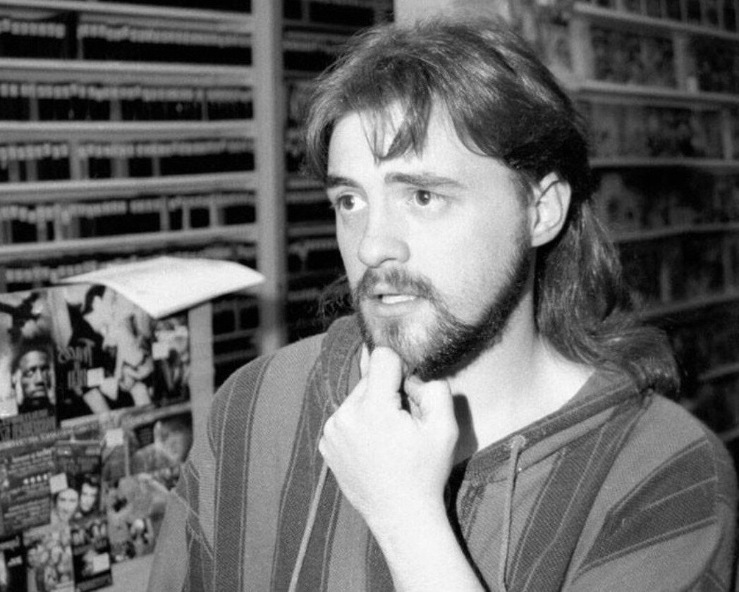 На съёмках фильма Клерки (1994)