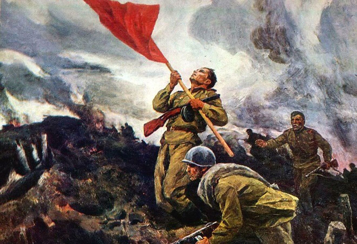 Шел по красным знаменем. Широков за родину. Великая Отечественная война 1941-1945. Они сражались за родину. Солдатский подвиг.