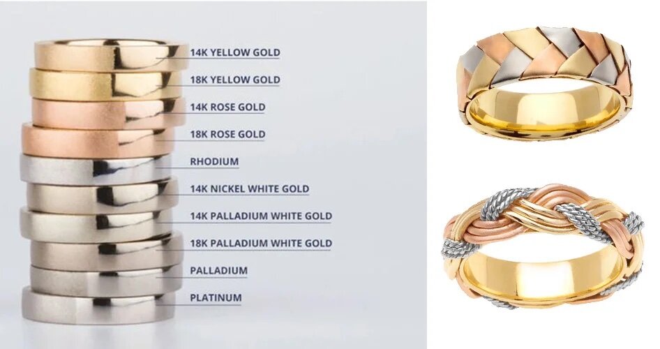 Какое кольцо выбрать - белое или желтое золото в ювелирном укр��шении