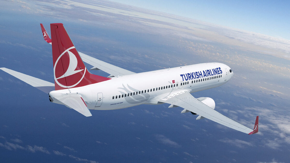 Самолет авиакомпании Turkish Airlines 