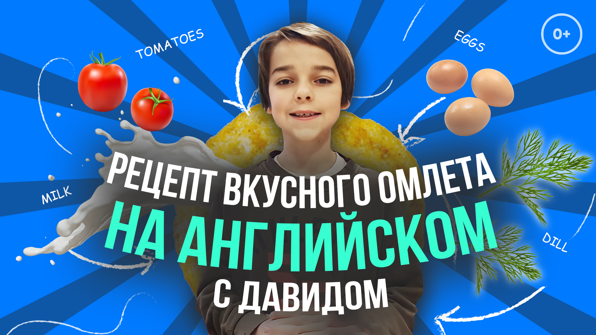 Омлет по английски - Рецепт вкусного омлета с TalkieTalkie friend David -  Английские слова про еду