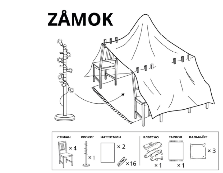 Домики из стульев и одеял