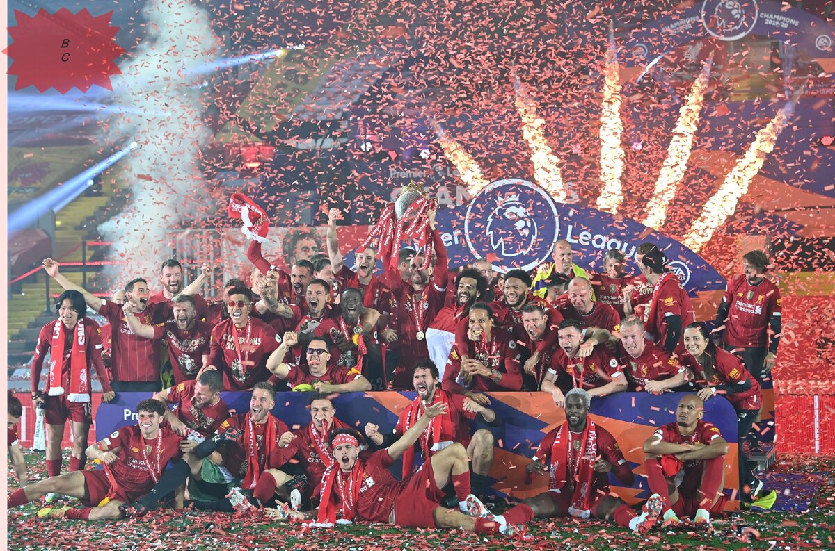 Ливерпуль с кубком АПЛ обладатели сезона 19-20