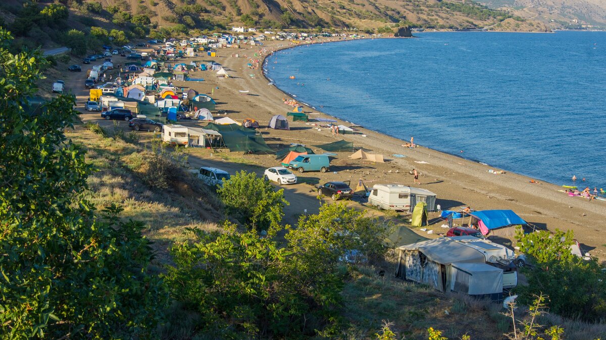 Морское Крым палаточный городок