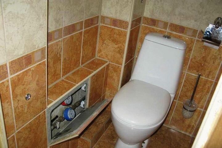 Туалет с коробами