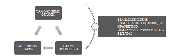 Рисунок 1 – Взаимодействие таможенный органов с участниками ВЭД