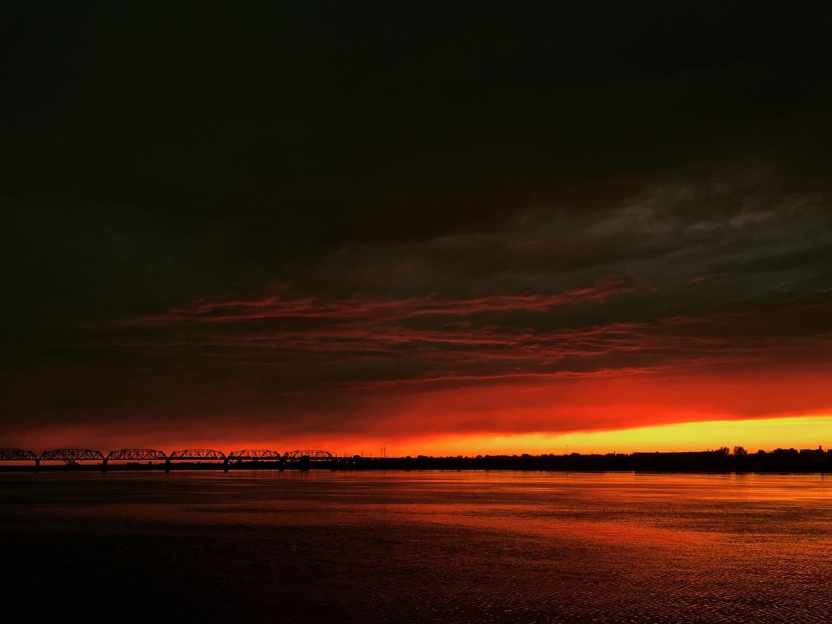 Наша красивая Кама на закате