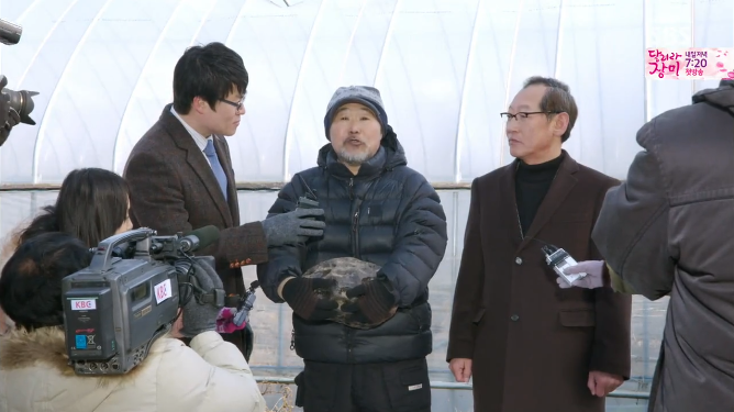 Этому аджосси метеорит по сюжету пробил крышу теплицы. Кадр из сериала "Современный фермер". Источник:https://doramy.club/6268-sovremennyj-fermer.html 