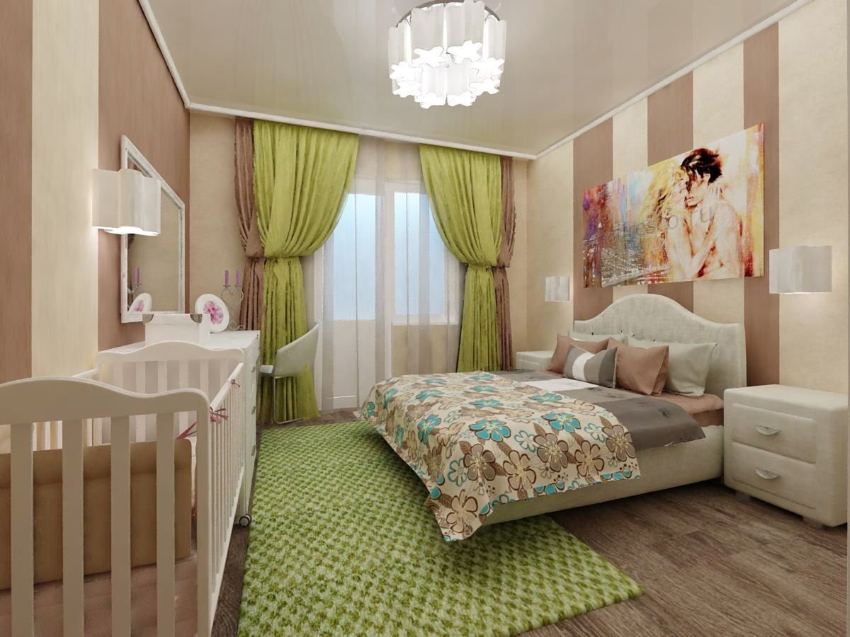 Дизайн спальни с ребенком (37 фото)