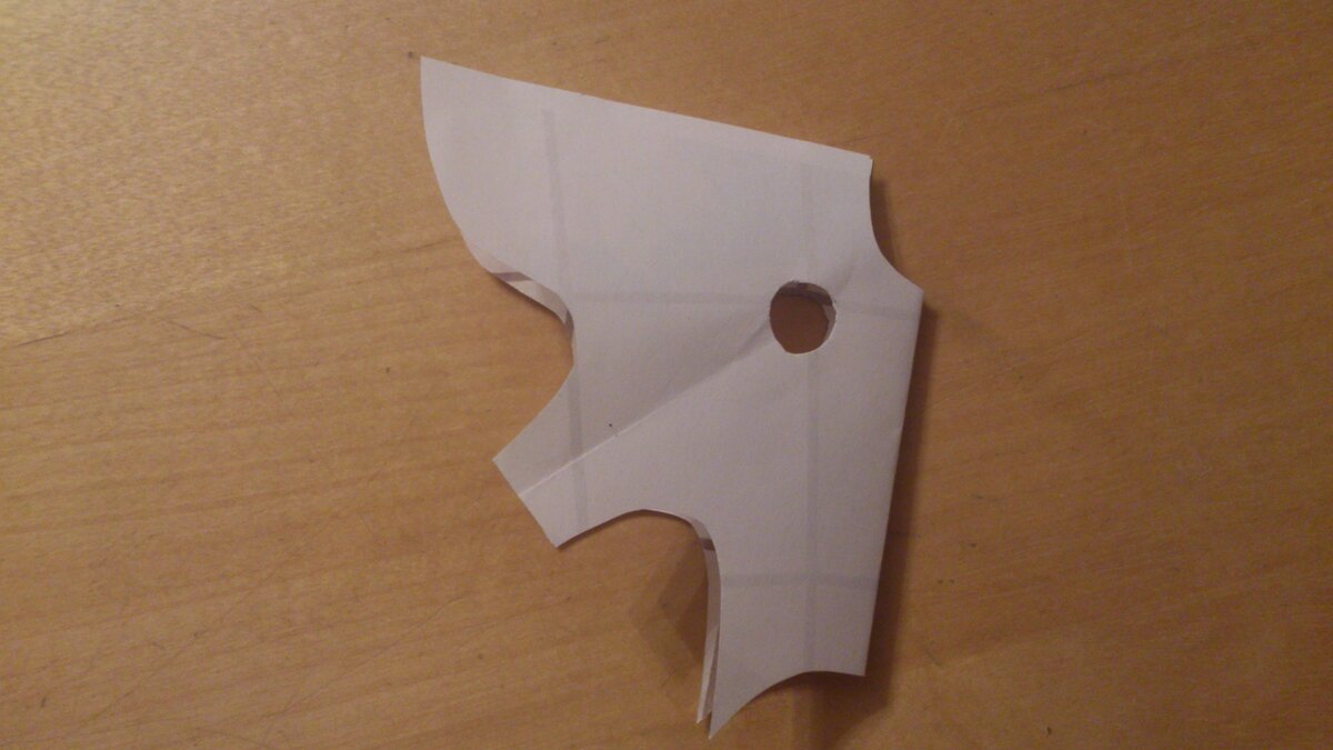 Половинка выкройки