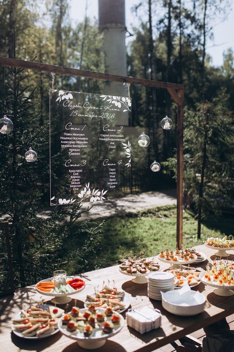 План рассадки и фуршет