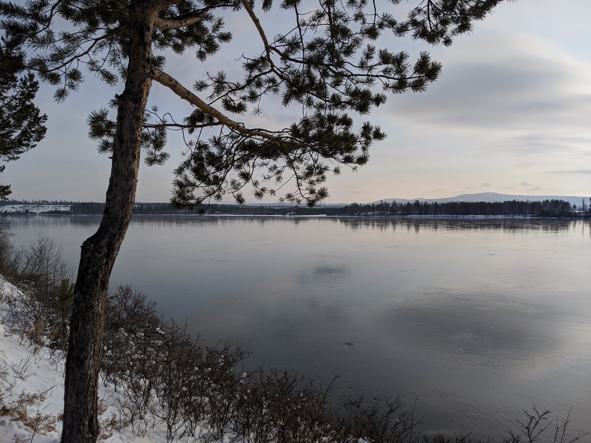 Виды заснеженной Сибири