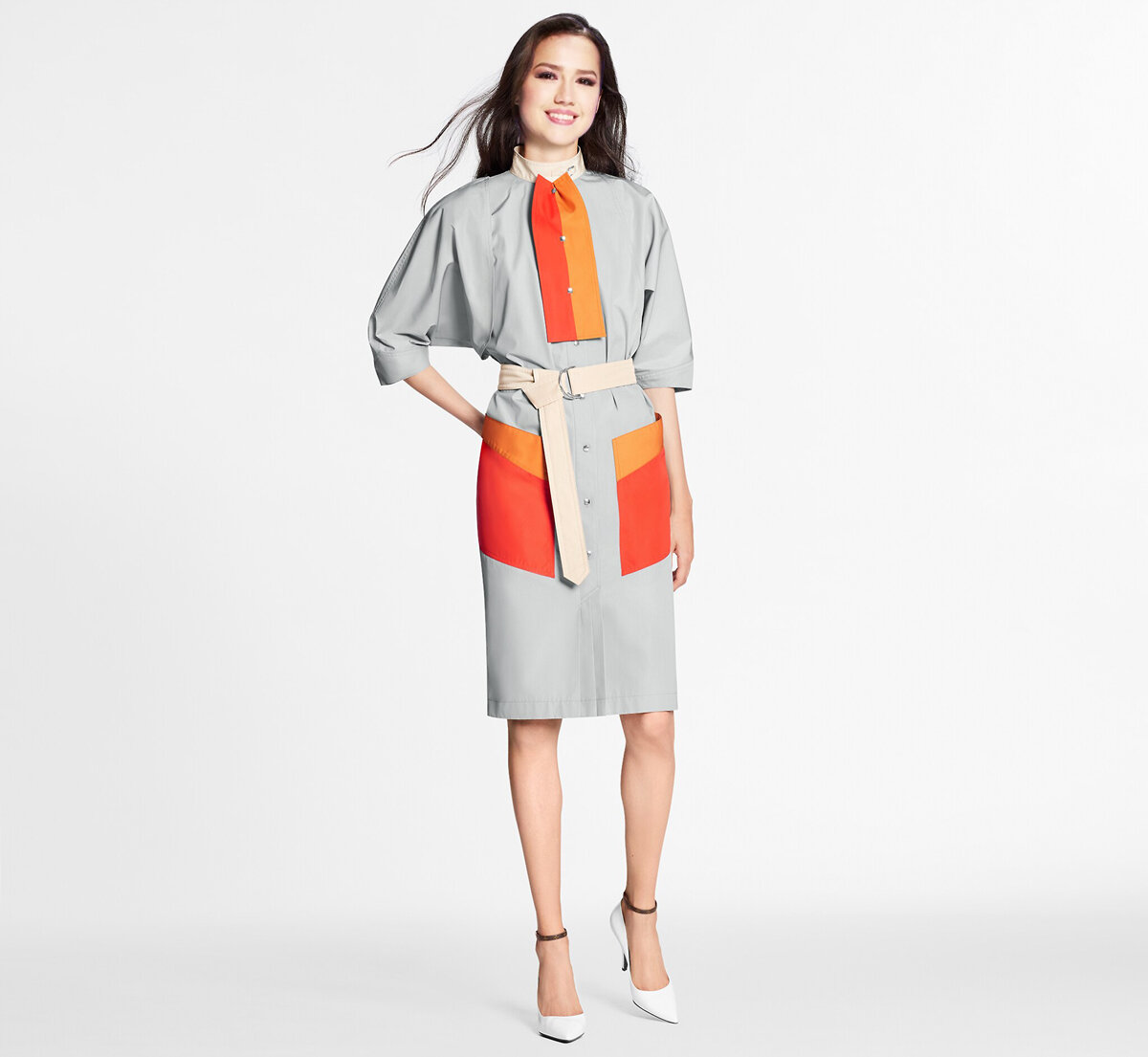 Алина Загитова в платье от Louis Vuitton (коллаж автора, источник - ru.louisvuitton.com)