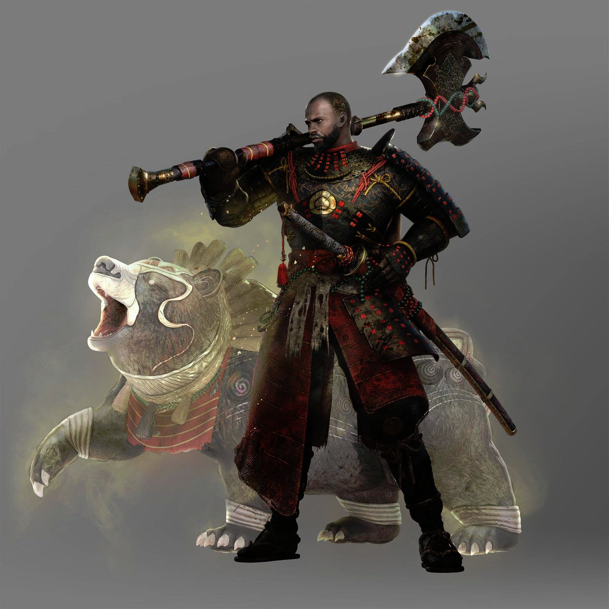 Ясукэ в игре Nioh.