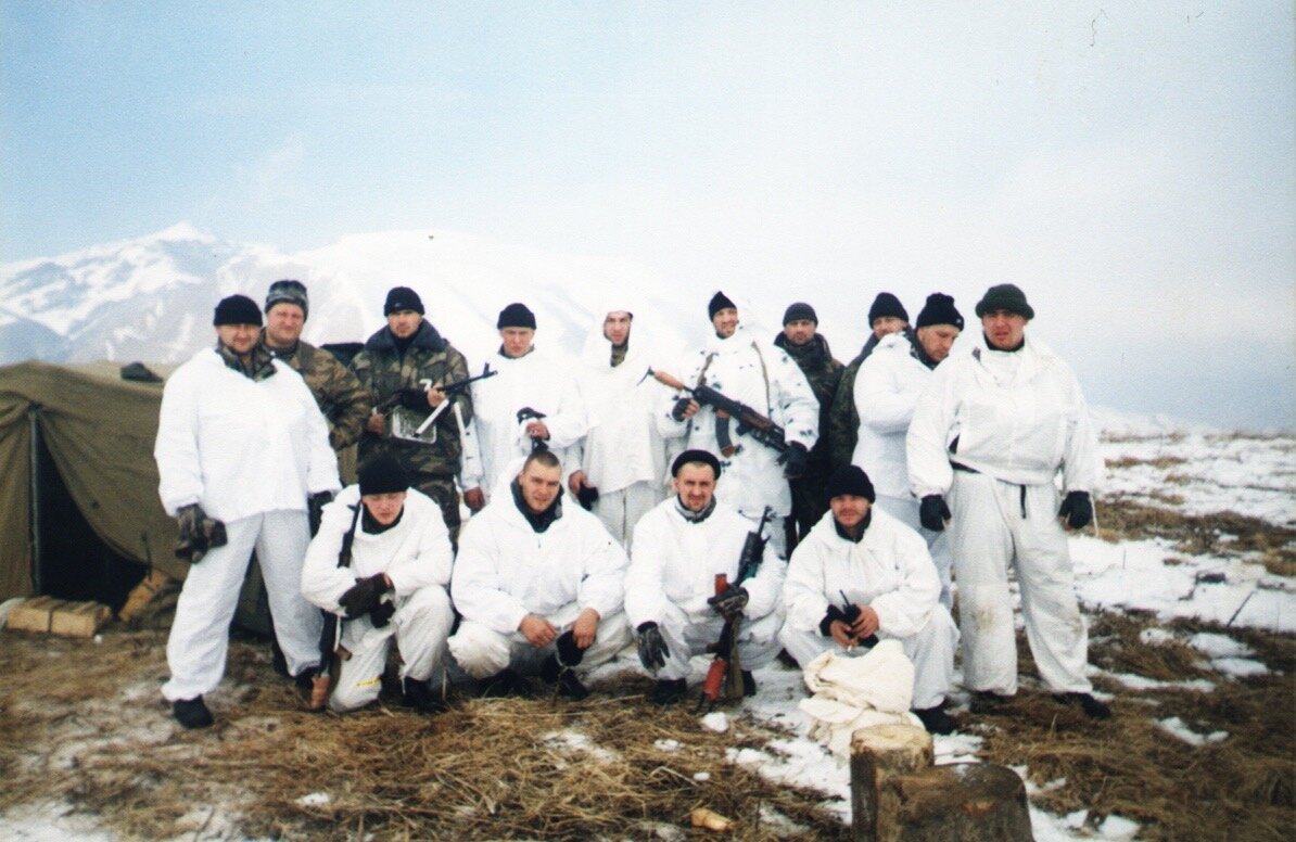 ОСН «Тайфун» на высоте у села Харсеной. Февраль 2000-го.