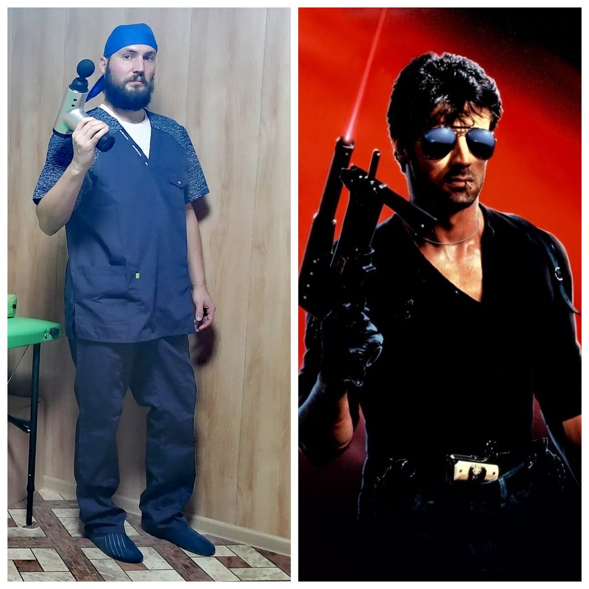 Похожи? Автор и постер к кинофильму "Кобра" 