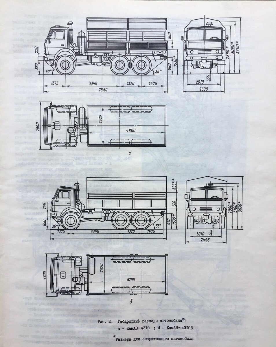 Камаз 43101 схема