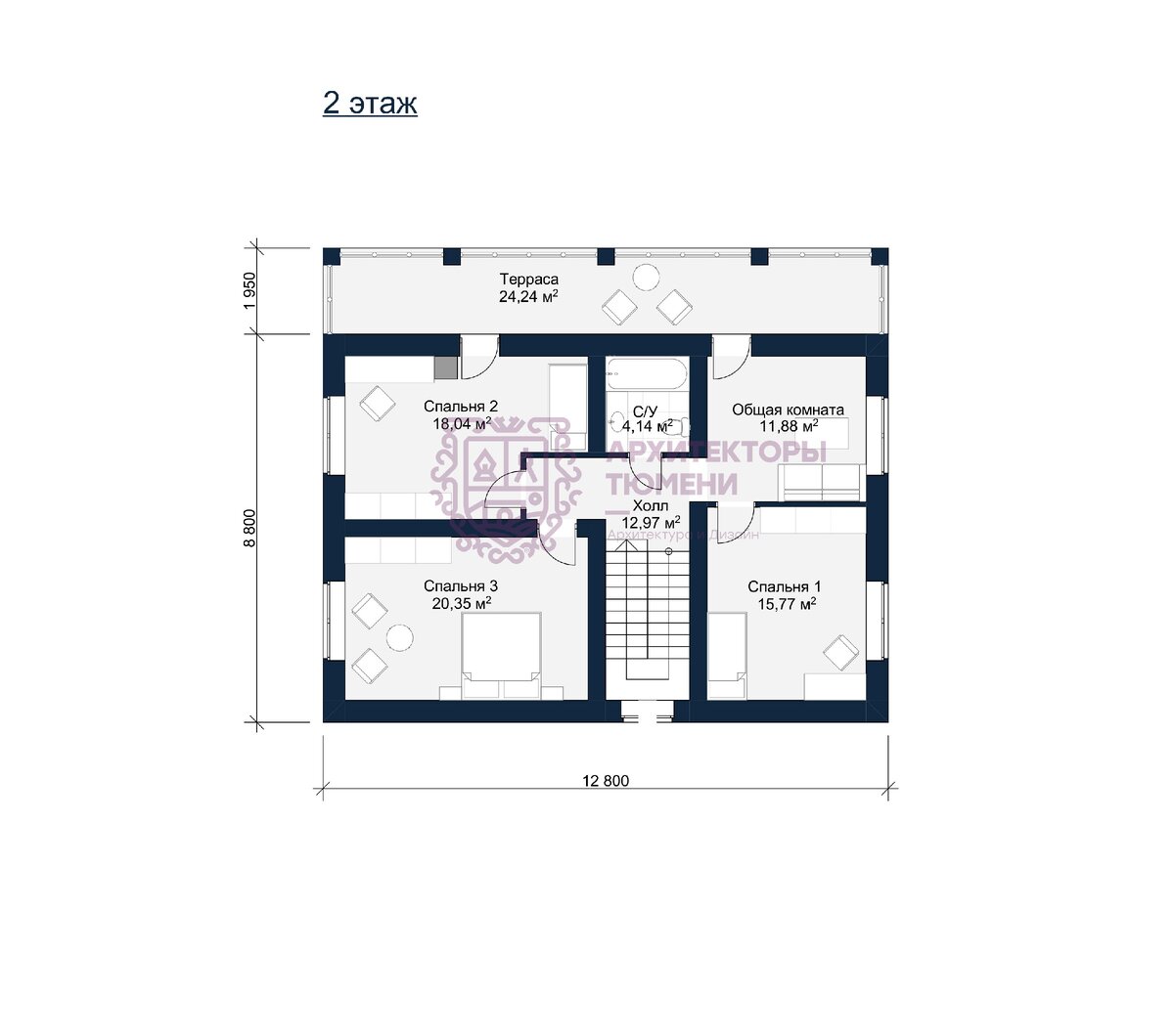 Красивый проект дома с мансардой 165 м2 | ArchCode | Проектирование домов |  Дзен