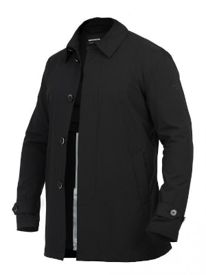 Черный мужской плащ Benvenuto