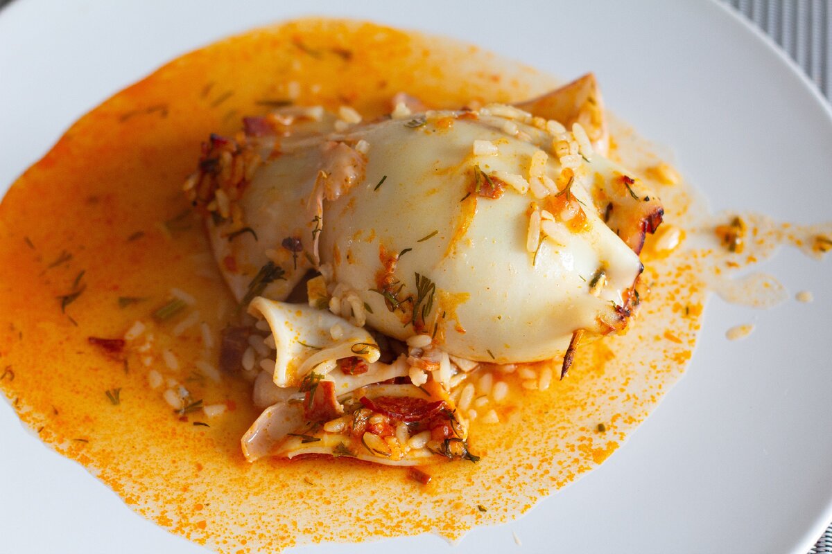 фаршированный кальмар