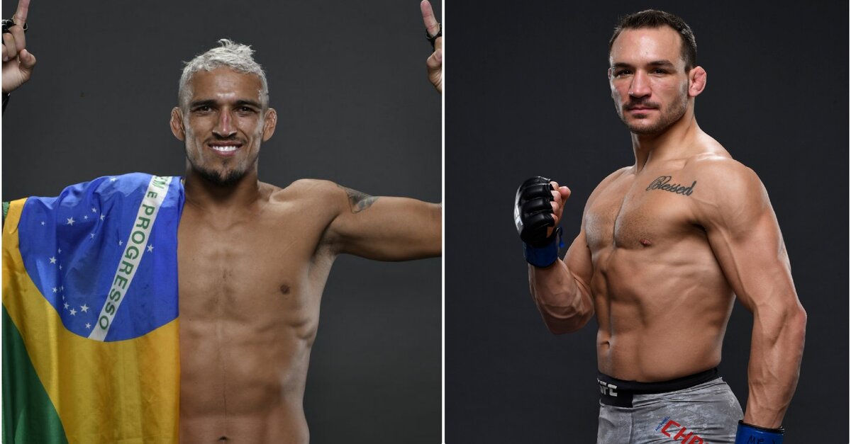 Чарльз Оливейра (слева) и Майкл Чендлер (справа)