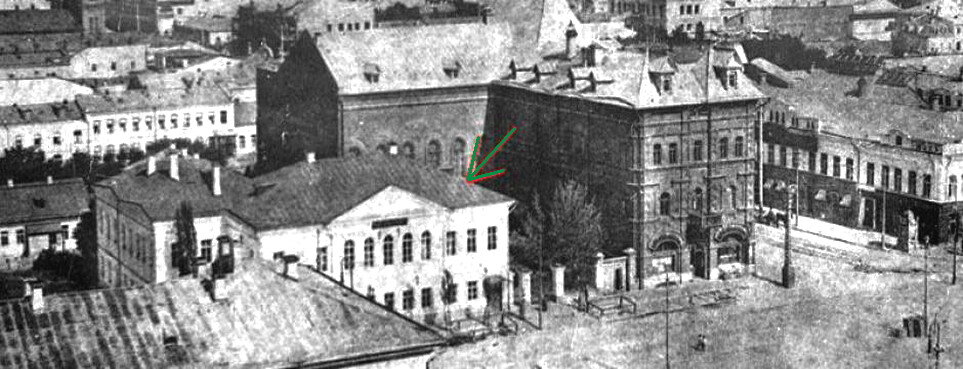 Саратовская контора иностранных поселенцев, вид с колокольни Александро-Невского (Нового) Собора на Соборной площади, 1917 г.