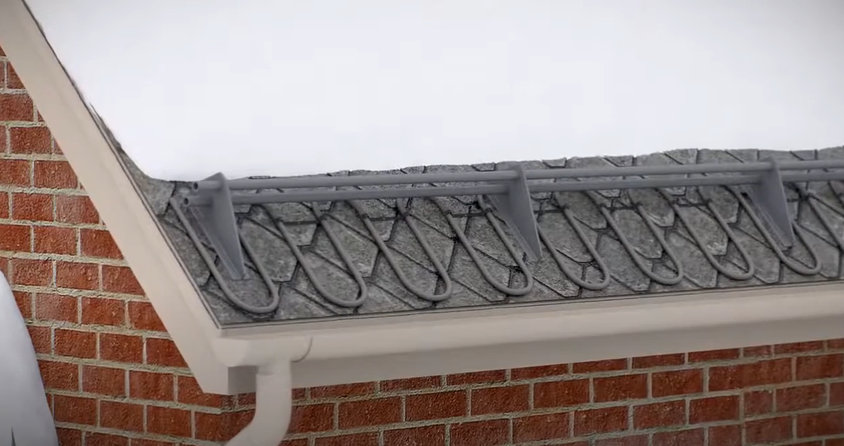 Система обогрева кровли.