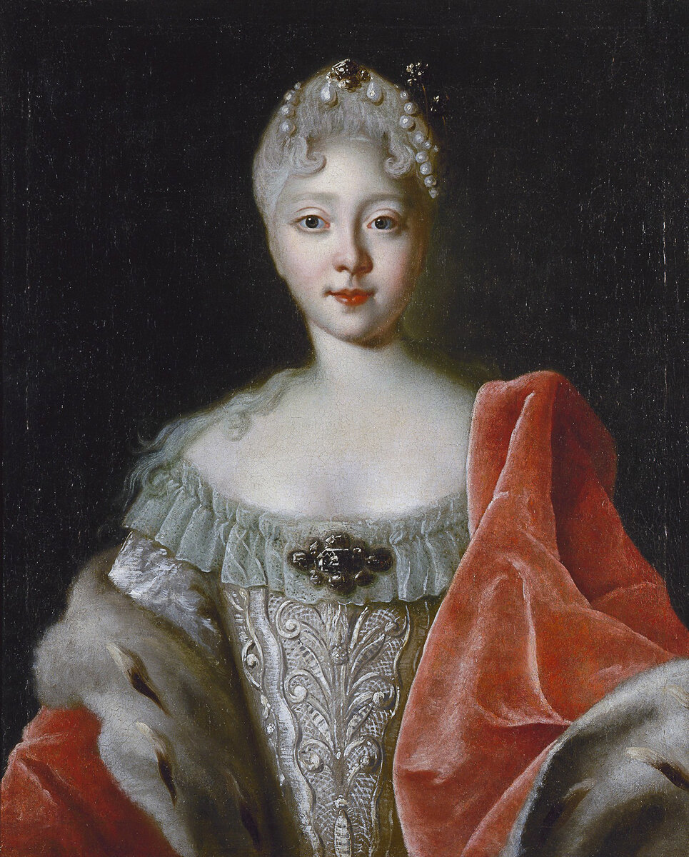 Л. Каравак. Портрет Елизаветы Петровны в юности