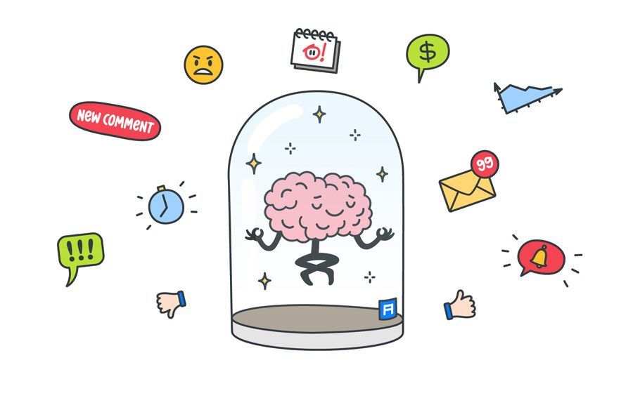 
Попробуйте снизить количество потребляемой информации в Интернете