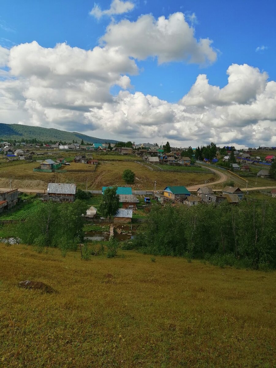 В центре фотографии - бывший двор нашей бабушки и речку видать . Фото - автора