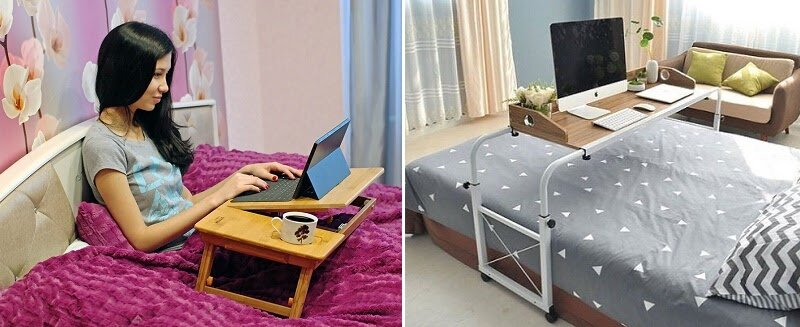 Столик-поднос в кровать с гравировкой