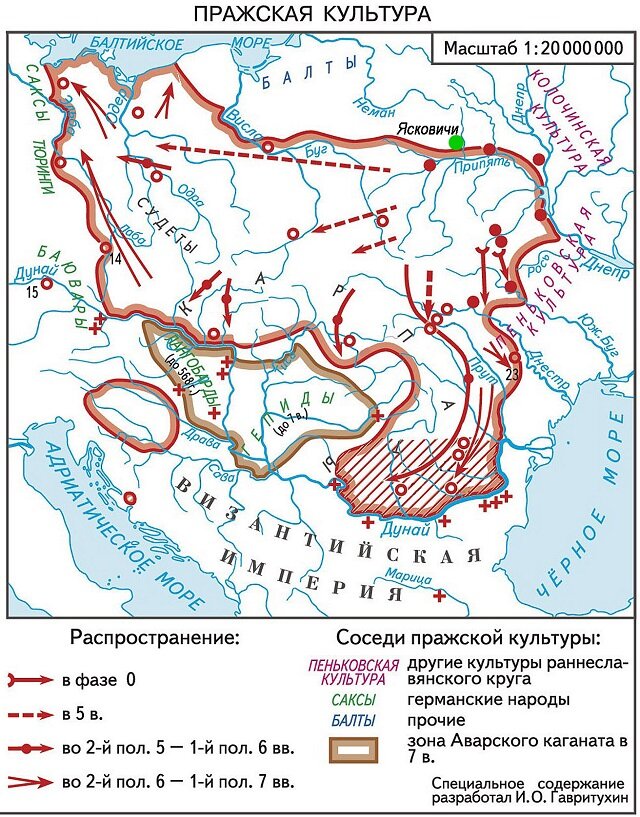 Пеньковская культура карта