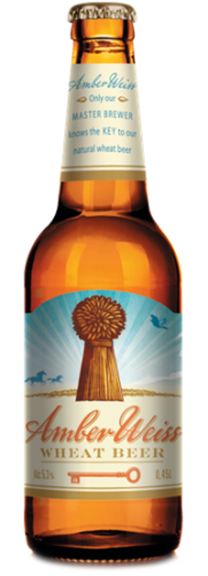 Пиво "Амбервайс" пшеничное 0,45 л.