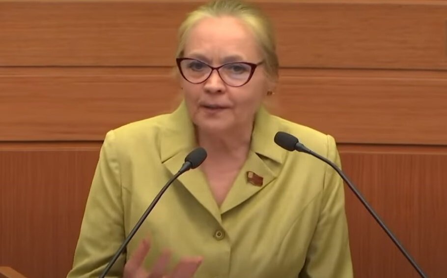 Елена Шувалова. Кадр из видеозаписи обсуждения поправок