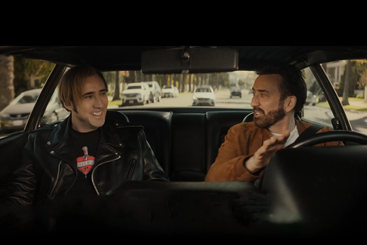 Кадр из фильма «Невыносимая тяжесть огромного таланта, 2022