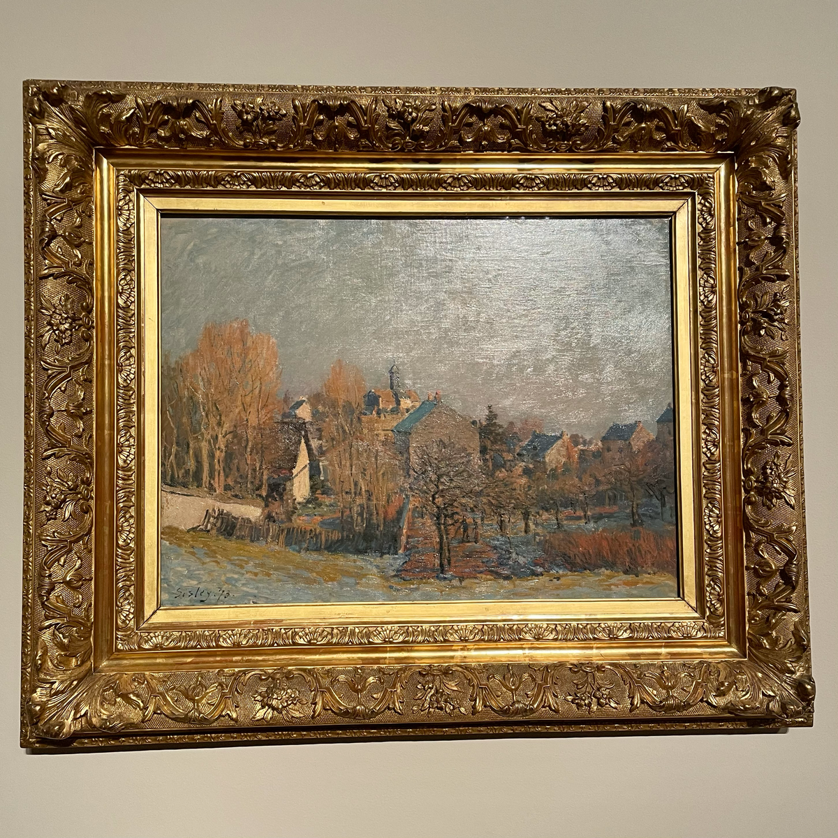 Альфред Сислей «Мороз в Лувенсьенне», 1903